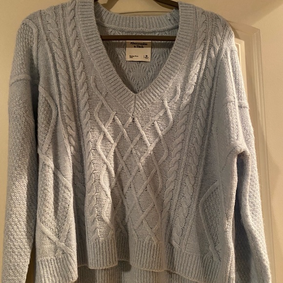 V neck blue sweater - Picture 1 of 2